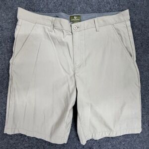 Rorie Whelan Eddie Bauer Golf Mens 36 Khaki Straight Fit Shorts Outdoor Casual
